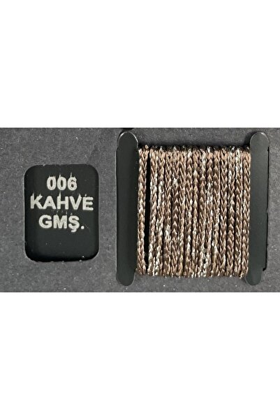 ARIKAN HOME Kahve-gümüş Renk Simli Ince Ip Serisi Yüksek Kalite Dokuma Özel Ölçü Ip Perde