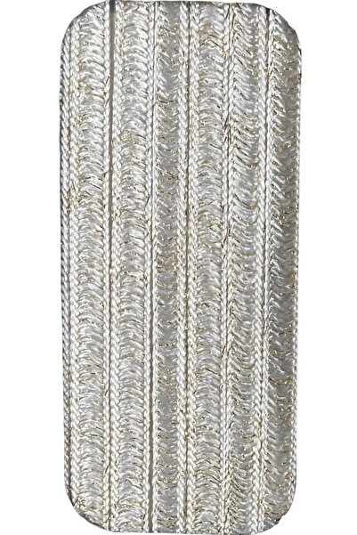 ARIKAN HOME Beyaz-altın Renk Simli Ipek Koza Ip Serisi Yüksek Kalite Dokuma Özel Ölçü Ip Perde