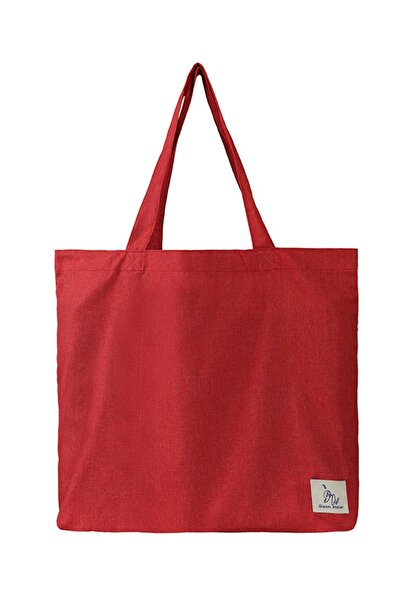 Gleam Atelier Büyük Boy Ince Bez Çanta, 45*50 Cm, Kırmızı