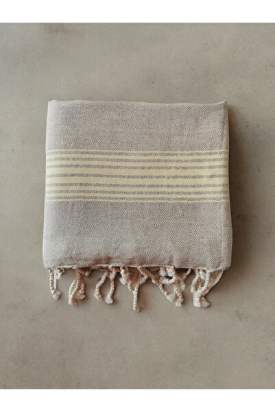 Halley Concept 95x165 Cotton Linen Striped Peshtemal