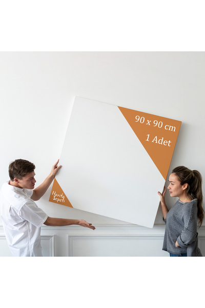 Harita Sepeti 90x90 cm 1 Adet  Kare Boş Tuval Tablo