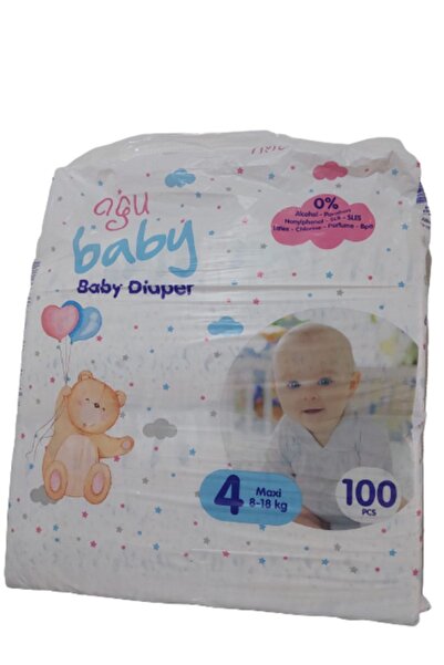 AGU BABY Agu Bebek Bezi 4 Numara 100 Adet