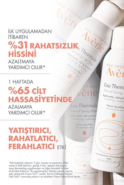 Avene Tüm Cilt Tipleri İçin Yatıştırıcı, Rahatlatıcı ve Ferahlatıcı Orta Boy Avène Termal Su 150 ml