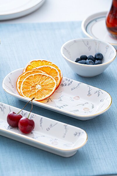 ACAR Sofia 6 Kişilik 31 Parça Siyah Beyaz Desenli Kahvaltı Takımı 12213