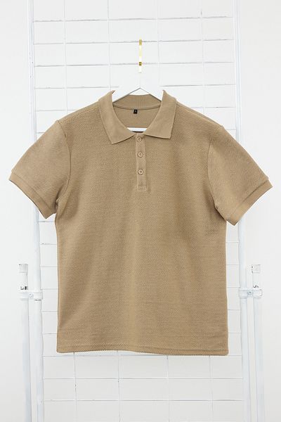 Trendyol Collection Norkový regulérní/normální střih s krátkým rukávem, texturované polo s límečkem na knoflíky TMNSS23PO00018