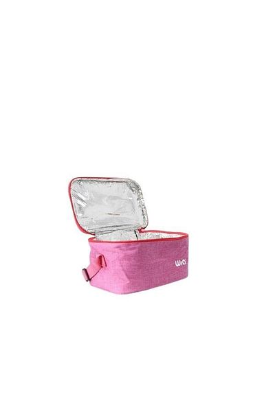 United Colors of Benetton Pink BaggyMood Thermos Lunch Bag - With Benetton Water Bottle Gift