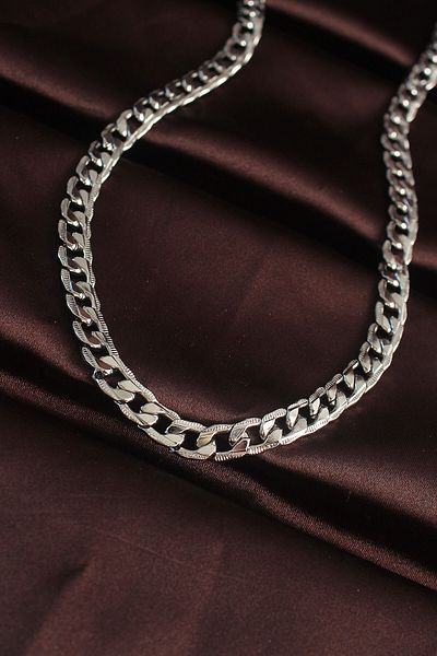 Moka Shopin 316L Steel Silver Color Thick Chain Men's Necklace