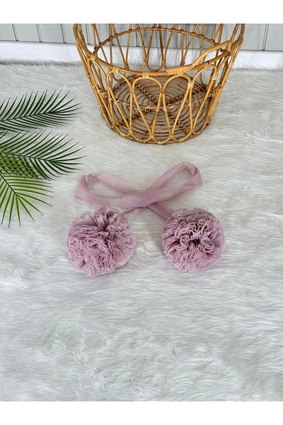 Pastelya Pink Pastel Pompom Mosquito Net Accessory