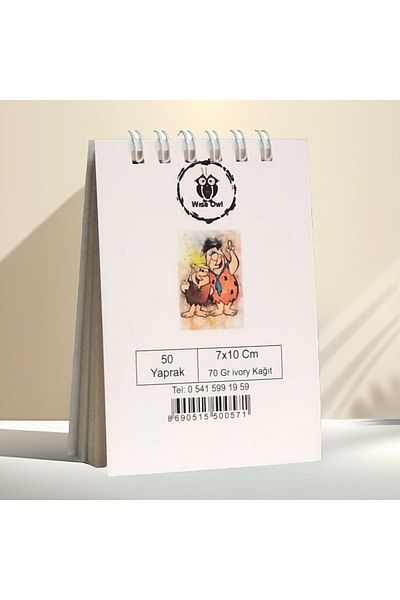 Pagos Yayınları Mini Notebook A7/50 Sheets/Carton Cover/70 grConcept Notebook