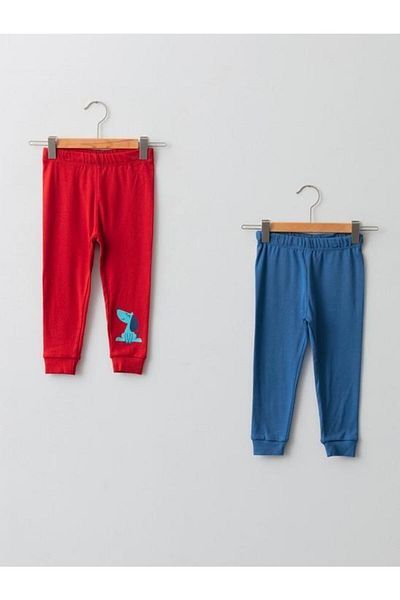 LC Waikiki Baby Boy Pajama Bottoms with Elastic Waist 2 Pieces