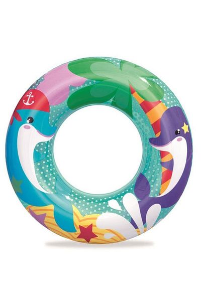 BESTWAY Colorful Fish Patterned Life Buoy 51cm