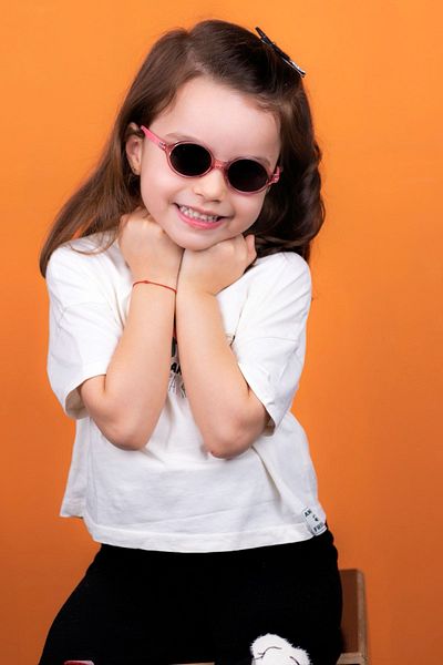 By Donetto 0-18 MONTHS Unisex Pink Polarized Sunglasses - UV Protection