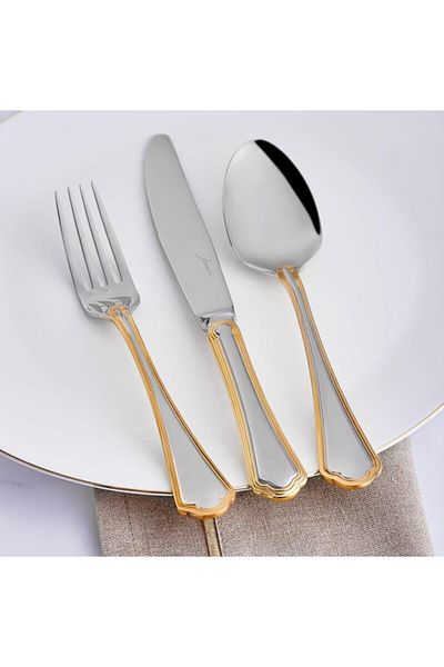 Jumbo 1400-Gold 12-Person 84-Piece Cutlery Set