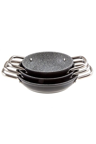 Jumbo Darci Black 3-Piece Pan Set