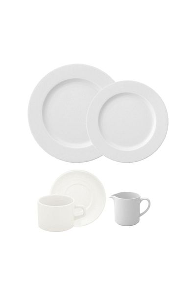 Jumbo Angel 20 Piece Porcelain Breakfast/Pastry Set for 6 People