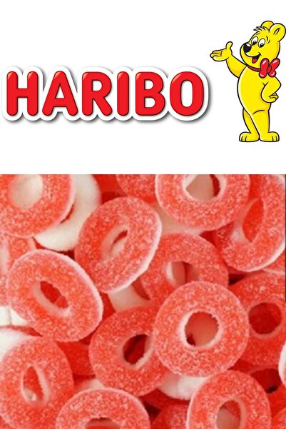 Haribo Çilekli Halka 1 kg Jelibon