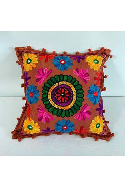 Mrmemo Husă de pernă boemă indiană cu patchwork
