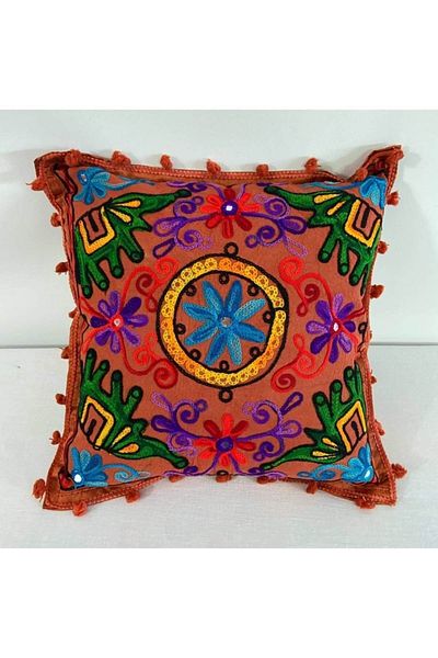 Mrmemo Husă de pernă boemă indiană cu patchwork