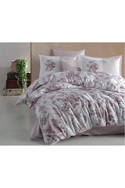 Clasy Çift Kişilik Pamuk Saten Nevresim Takımı Freda Bej