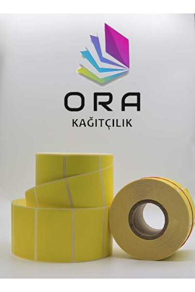 Store Eczane Etiketi 40x60 Termal Sarı 1000 Sarım 10 rulo Tüm Barkod Yazıcıla...