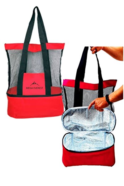 Mega Everest Plaj Çantası    Büyük Boy--Termos Bölmeli Soğuk Tutucu buzluk/th...