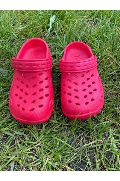 ZERDALİFE Children's Red Non-Slip Sole Soft Flexible Slippers