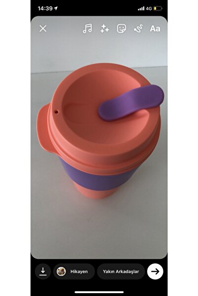 Tupperware Carrying Cup Orange