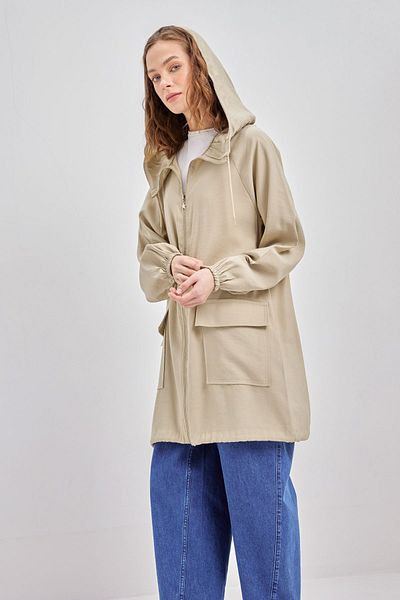 ALLDAY Laurel Hooded Zippered Cap