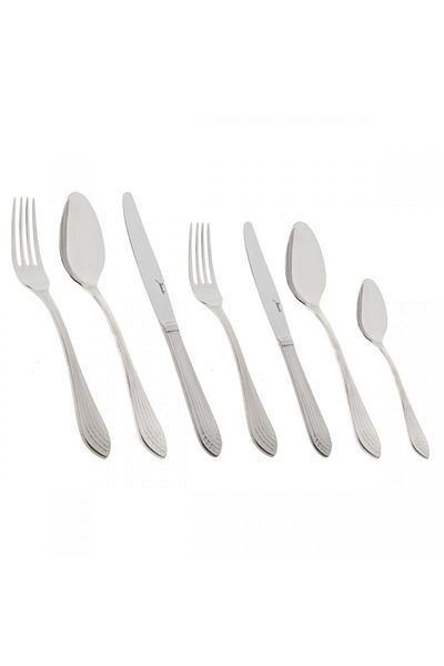 Jumbo 4100 Matte 12-Person 84-Piece Fork Spoon Knife Set