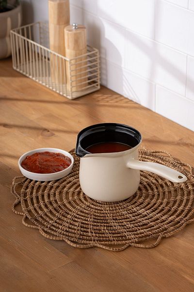 Emsan 12 cm Hasbahçe Enamel Coffee Pot