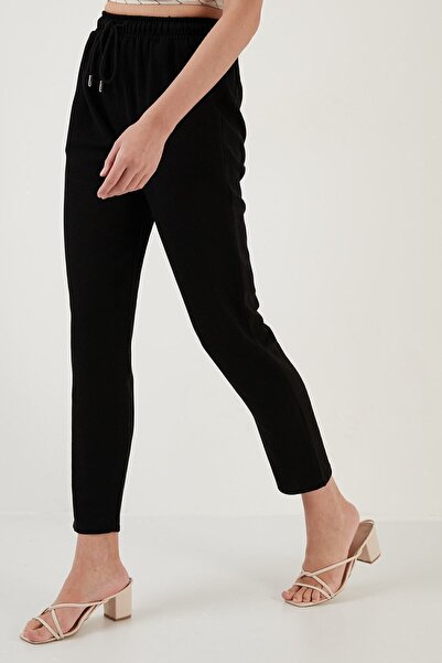 Lela Cotton And Linen Blended High Waist Relaxed Cut Trousers With Pockets 5865019