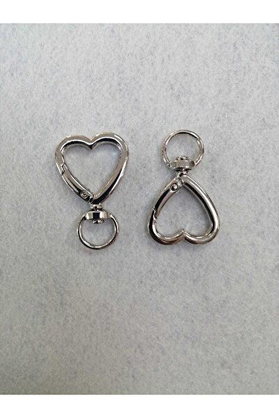 Sena Yün Inel cu arc cu model inimă - Culoare argintie (1 set = 2 bucăți)
