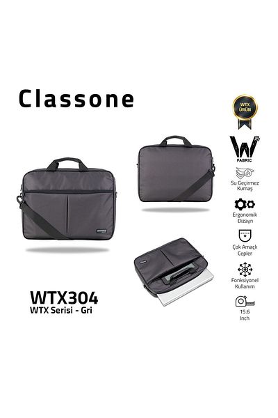 Classone حقيبة يد Wtx304 Wtxpro مقاس 15.6 بوصة من القماش المقاوم للماء متوافقة مع أجهزة Macbook والكمبيوتر المحمول والكمبيوتر المحمول