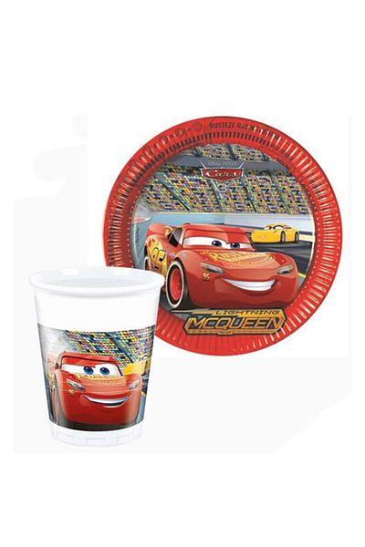 Chuva Plate-Cup Licensed Cars 3 Σετ 8 τεμαχίων