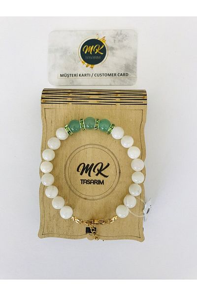 MK tasarım MK Design - Real Aytasi Aventurine Bracelet MK.36.3