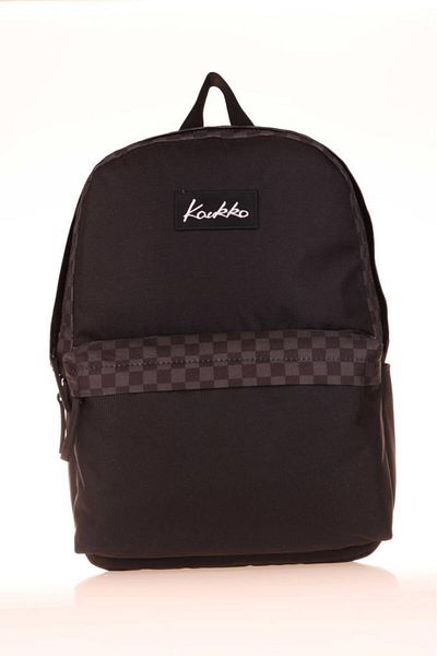 KAUKKO Smoke Check Patterned School Backpack - Basic Colors K1630