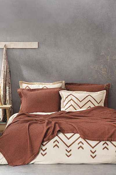 Ecocotton Комплект одеяло/кувертюра Sara Terra Double 100% органичен памук 220*240 см