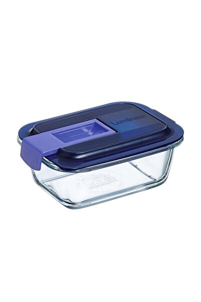 Luminarc Temp Easy Box Rectangular 38 Cc Blue Cover