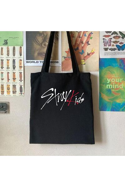 Touz Moda Stray Kids Black Cloth Bag