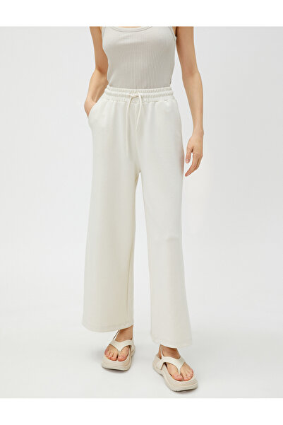 Koton Tepláky se širokými nohavicemi z měkké texturované modalové směsi