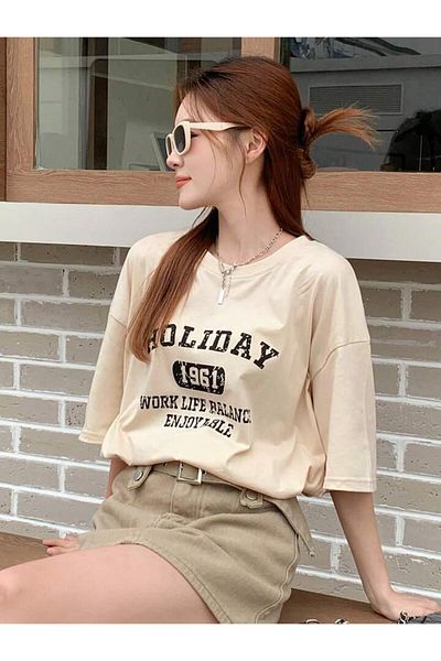 FAVORİST 1961 Printed Oversize βαμβακερό μπλουζάκι - κοντομάνικο