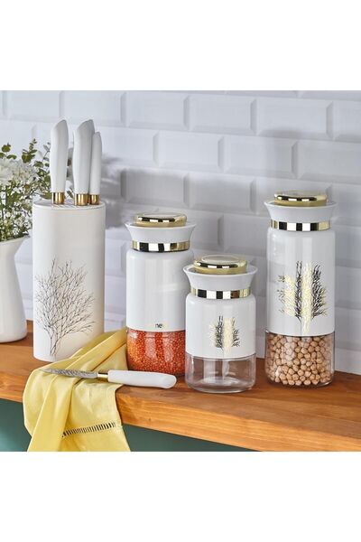 Neva N3483 Çınar Naturel 6 Lı Silindir Bıçak Seti