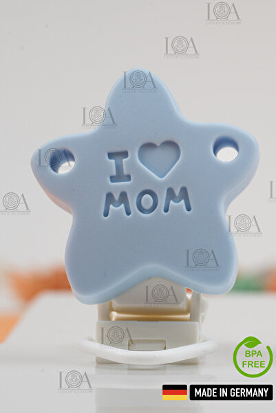 LANDOFACCESSORY Silikon  Emzik Zinciri Klipsi - BPA Free