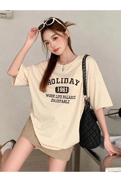 FAVORİST 1961 Printed Oversize βαμβακερό μπλουζάκι - κοντομάνικο