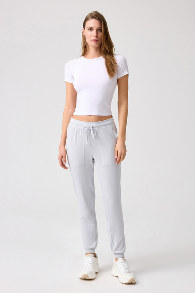 Los Ojos Melodi Grey Thin Soft Soho Jogger Sweatpants