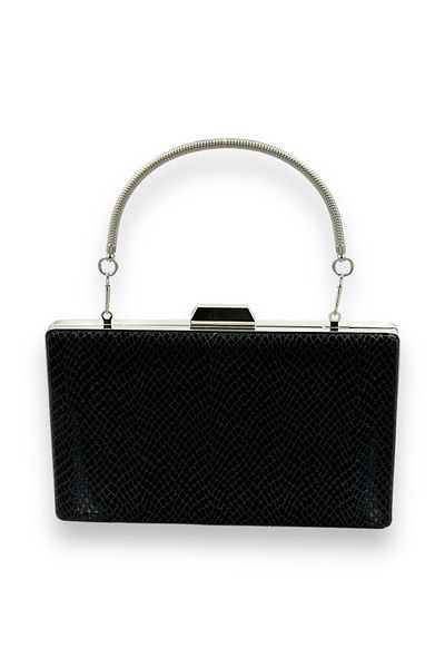 MidStore Culoare Neagră Model Laser Rochie De Seară Geantă De Seară Geantă De Logodnă De Nuntă Geantă Henna Portofoliu Clutch