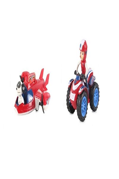 TURKAFONE Paw Patrol Kahramanlar Figürlerinden Kurtarma Uçağı -Ryder Ve Motoru