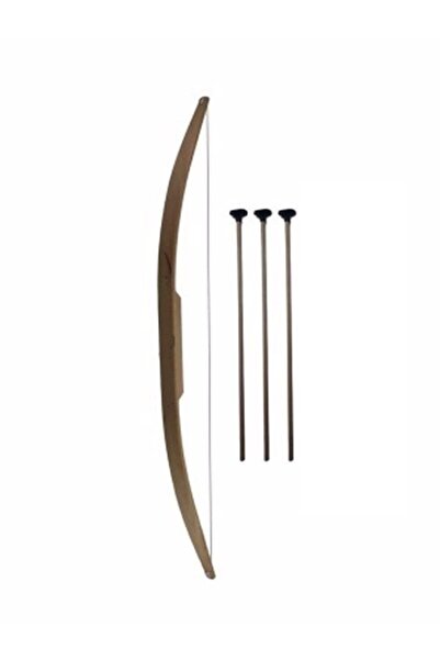 TURKAFONE Ahşap Ok Yay Takımı Doğal Gürgen, 75 Cm