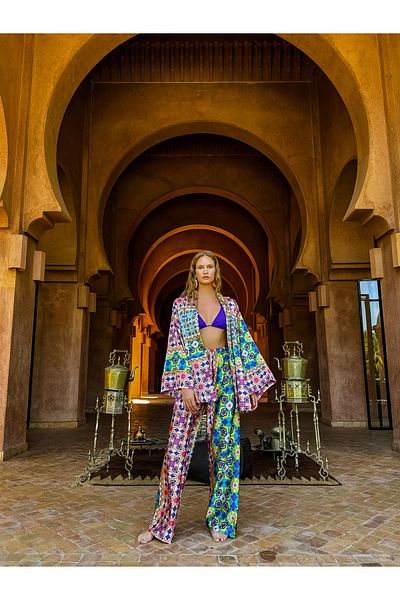 ELAF ELA'F SS'24 - Soleil de Marrakech Collection - Ethnic Short Kimono