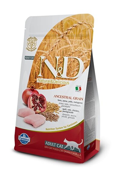 N&D Düşük Tahıllı Tavuklu Narlı Yetişkin Kedi Maması 5 Kg